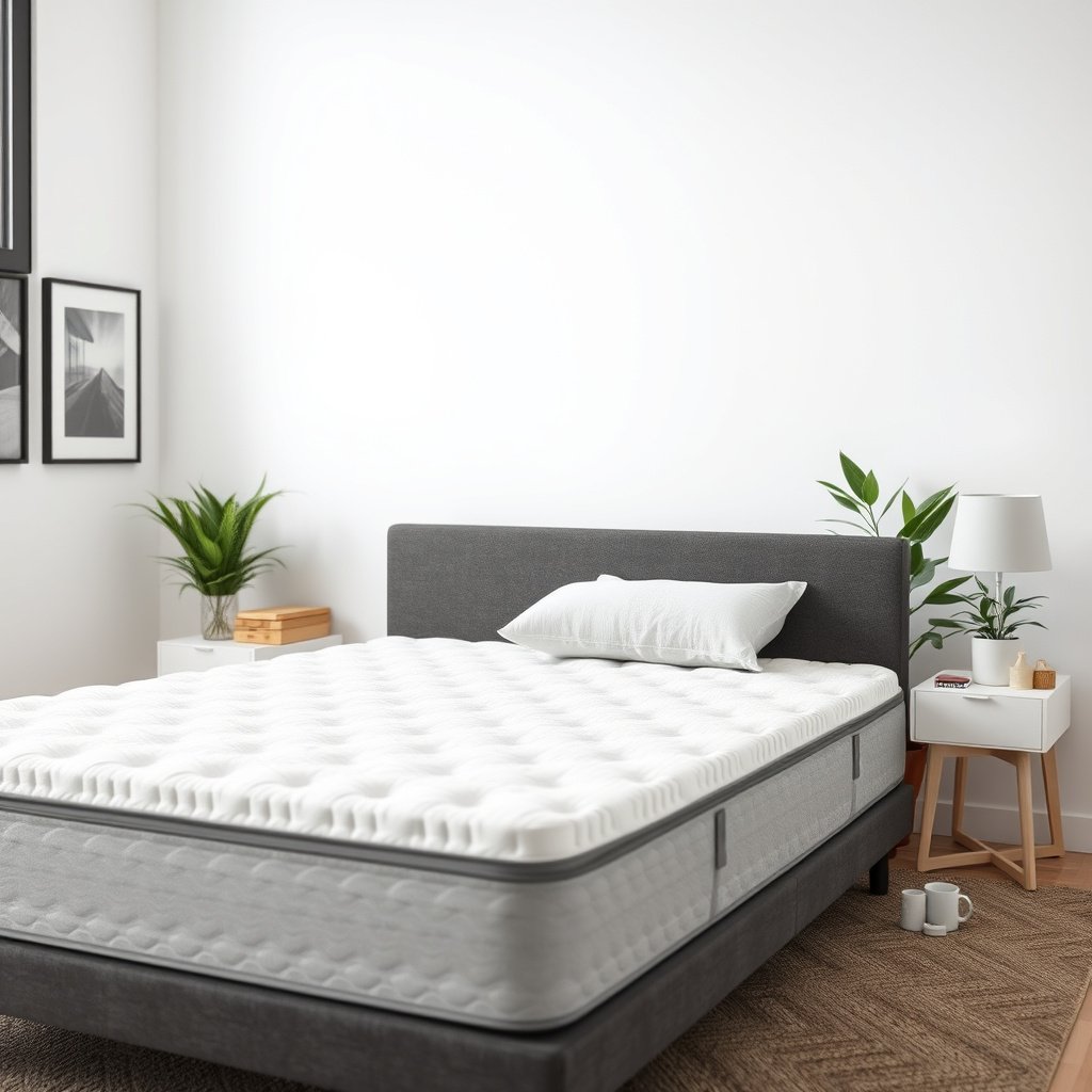 Image showing a memory foam mattress providing support for back sleepers with night sweats.