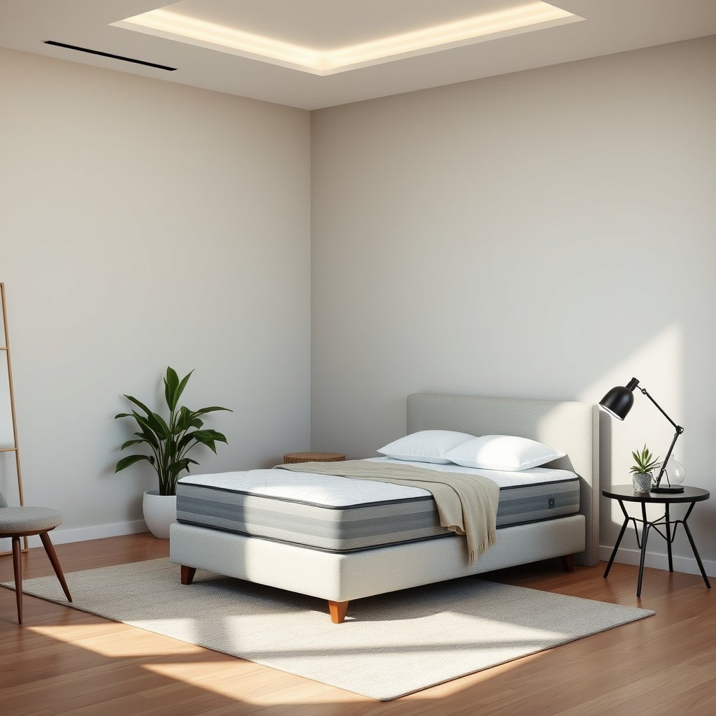 Infographic explaining allergy-friendly features for back sleepers in organic mattresses