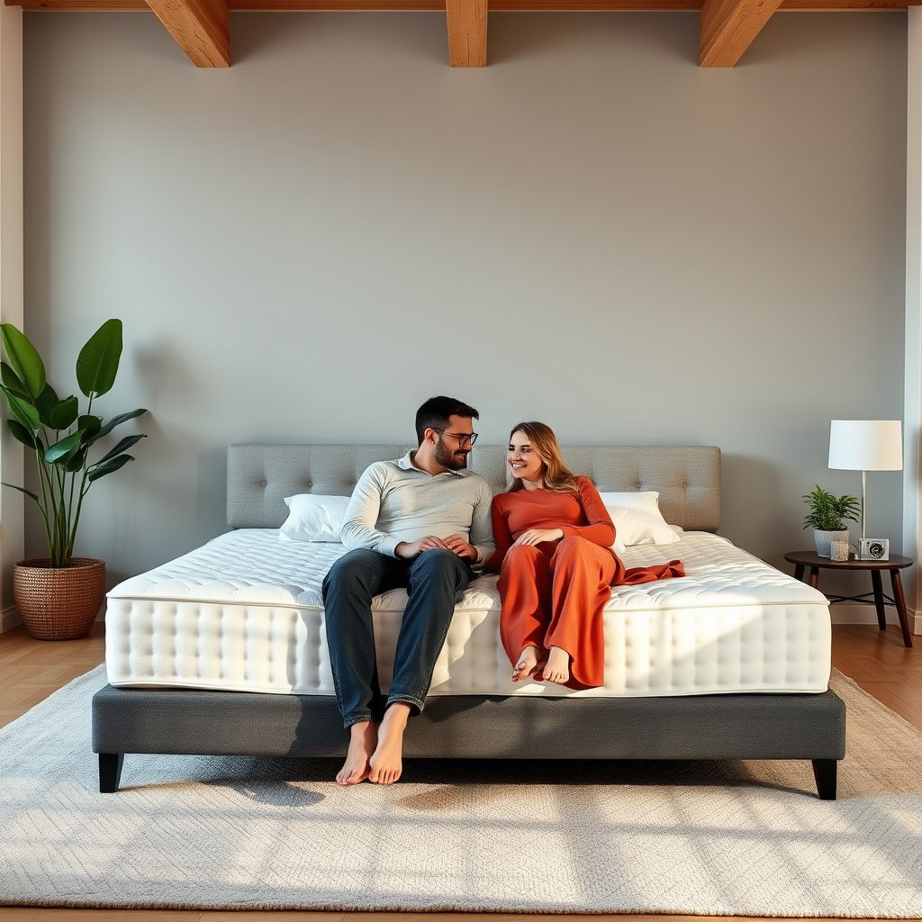 Illustration showing how heat behavior affects sleep temperature preferences for couples