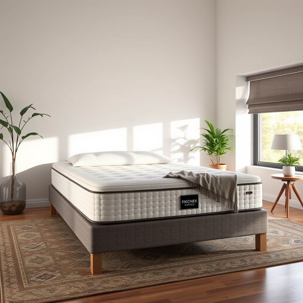 Illustration of stomach sleepers with acid reflux considering a firm mattress for better support